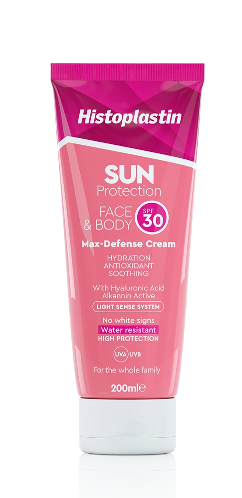 HISTOPLASTIN Sun Protection Face &Body Max-Defense Cream Spf30 200ml