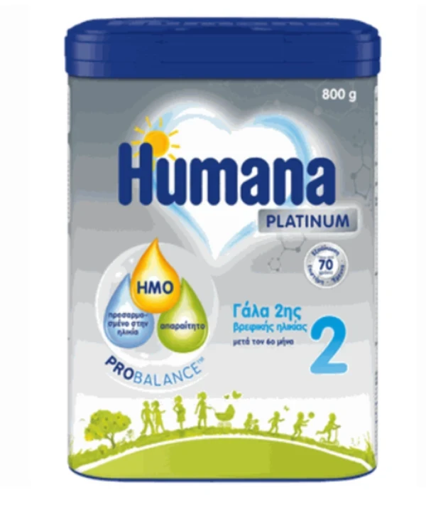 HUMANA Platinum 2 Γάλα σε Σκόνη 6m+ 800gr