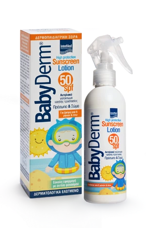 INTERMED Babyderm Sunscreen Lotion Face & Body Spf50 200ml
