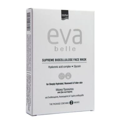 INTERMED Eva Belle Supreme Biocellulose Face Mask 2 Τεμάχια