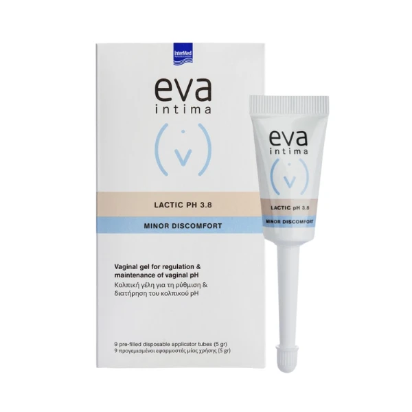 INTERMED Eva Lactic Ph 3.8 Minor Discomfort Gel 9 Τεμάχια