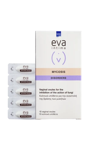 INTERMED Eva Intima Mycosis Ovules 10 Κολπικά Υπόθετα