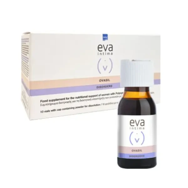 INTERMED Eva Intima Ovasil Disorders Συμπλήρωμα Για Σύνδρομο Πολυκυστικών Ωοθηκών 10 Φιαλίδια