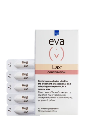 INTERMED Eva Lax Constipation 10 Πρωκτικά Υπόθετα