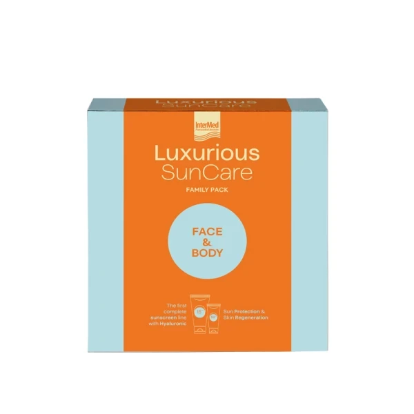 INTERMED Luxurious Suncare Family Pack Face Cream Spf 50 75ml & Body Cream Spf 50 200ml