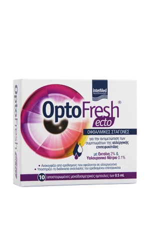 INTERMED Optofresh Ecto Eye Drops 10 Δοσομετρικές Αμπούλες των 0,5ml