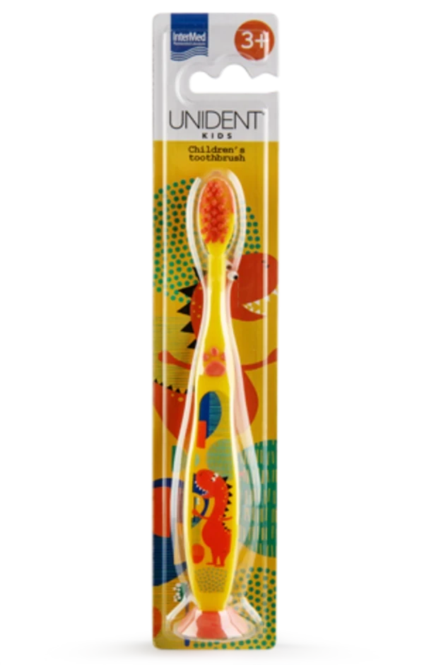 INTERMED Unident Kids Toothbrush Yellow για 3+ ετών 1 Tεμάχιο