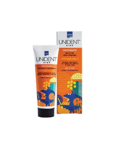 INTERMED Unident Kids Toothpaste 1000 ppm Fluoride Παιδική Οδοντόκρεμα 50ml