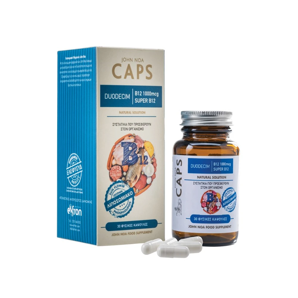 JOHN NOA Duodecim B12 1000mcg Super B12 30c Κάψουλες