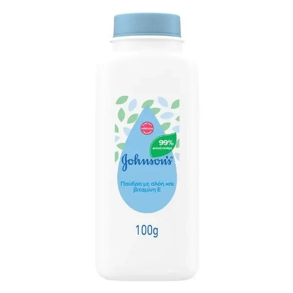 JOHNSON'S Πούδρα με Αλόη & Βιταμίνη Ε 100 g