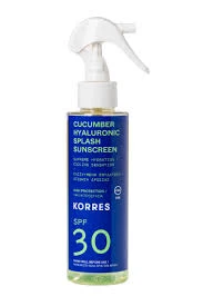 KORRES Cucumber & Hyaluronic Sunscreen Splash Spf30 150ml