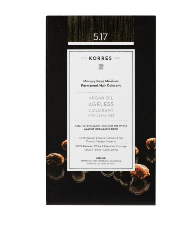 KORRES Argan Oil Advanced Colorant 5.17 Καστανό Ανοικτό Σκούρο Μπέζ