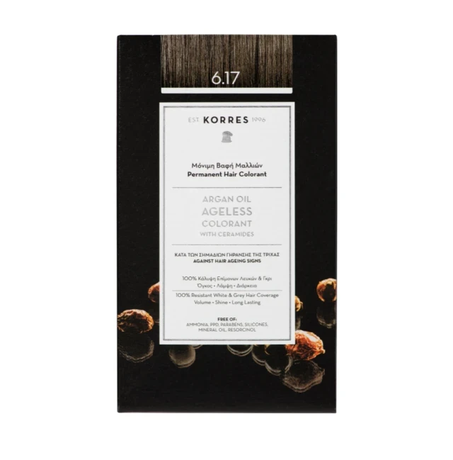 KORRES Argan Oil Advanced Colorant 6.17 Ξανθό Σκούρο Μπέζ