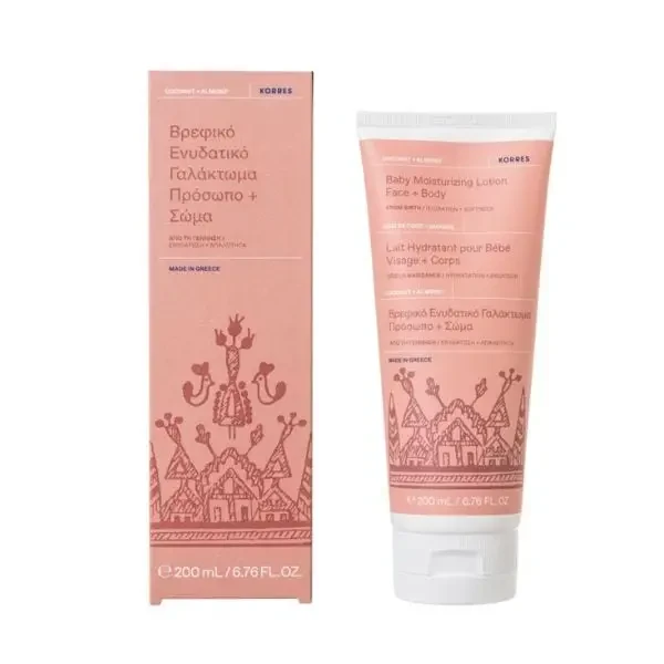 KORRES Baby Moisturizing Lotion Face +Body Coconut & Almond 200ml