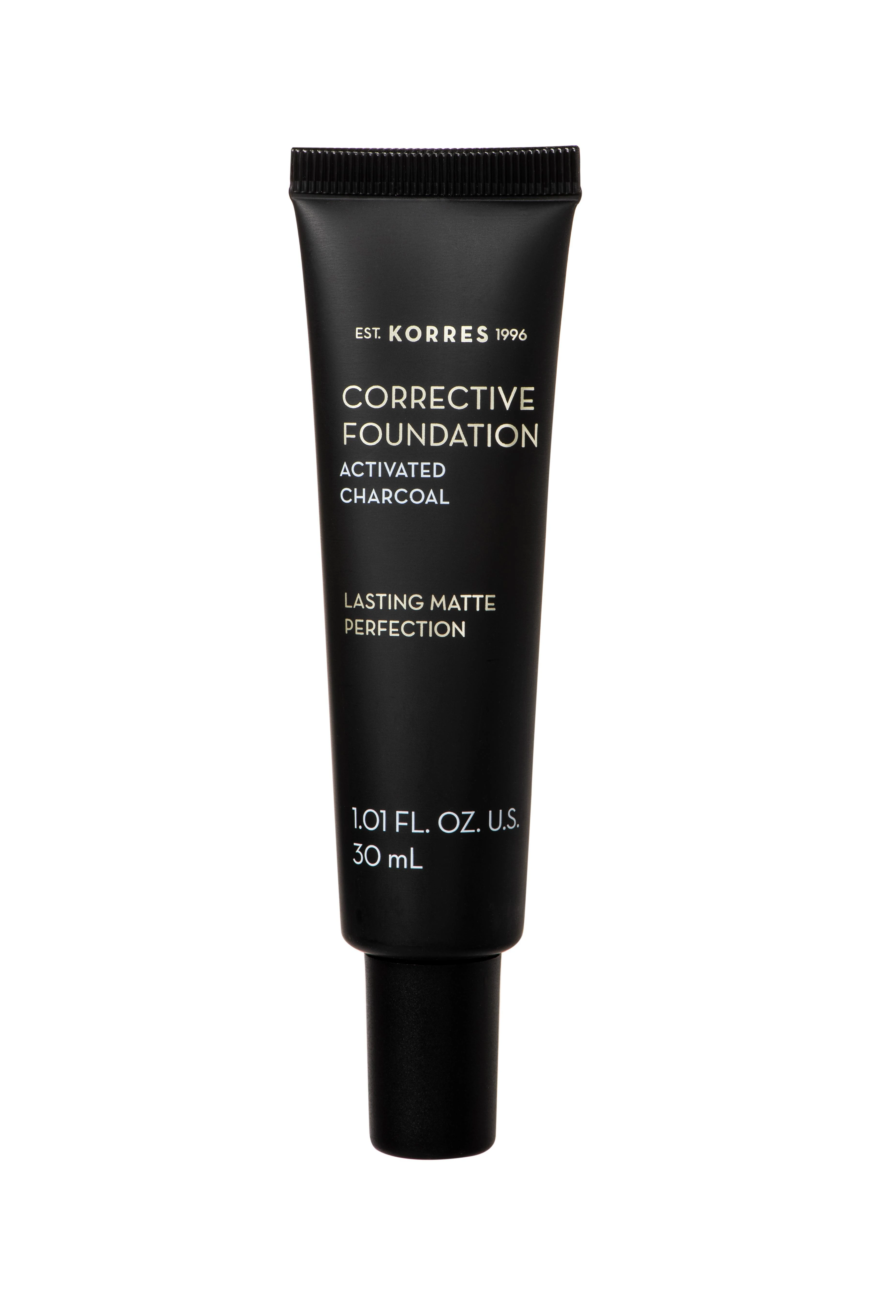 KORRES Activated Charcoal Corrective Foundation Acf3 Spf15 30ml