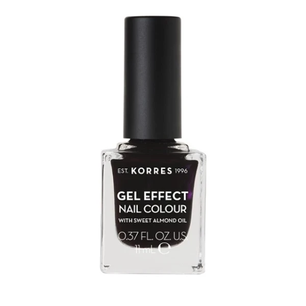 KORRES Gel Effect Nail Colour With Sweet Almond Oil No.76 Smokey Plum 11ml