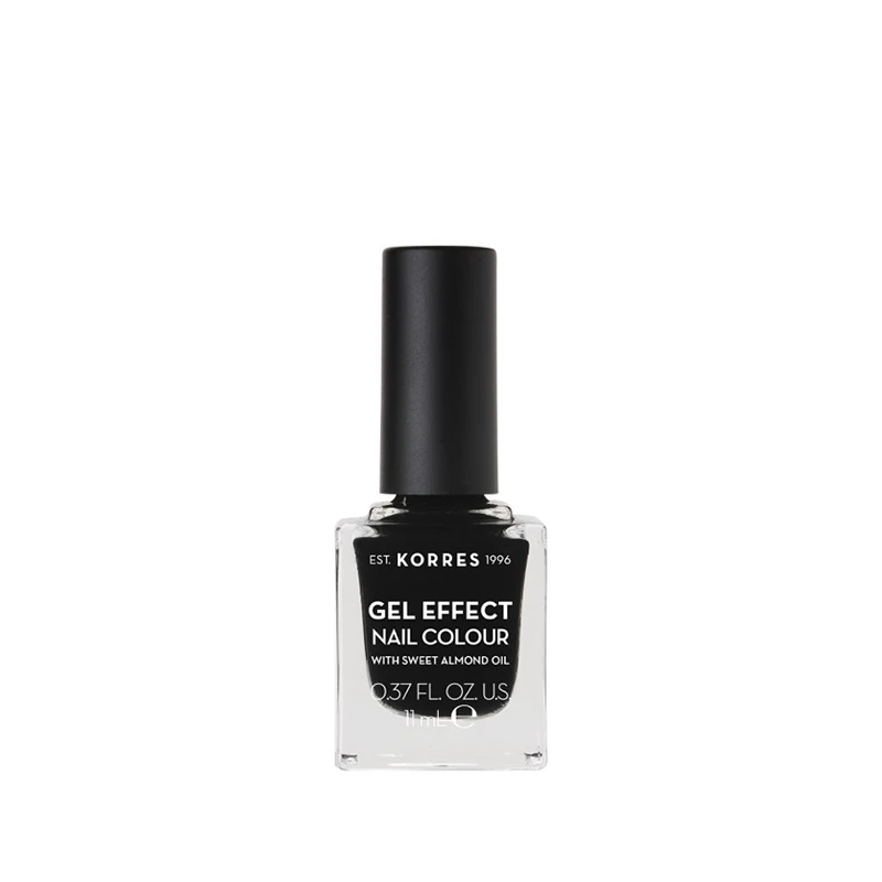 KORRES Gel Effect Nail Colour 100 Black 11ml