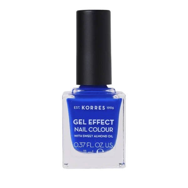 KORRES Gel Effect Nail Colour With Sweet Almond Oil No.86 Ocean Blue 11ml