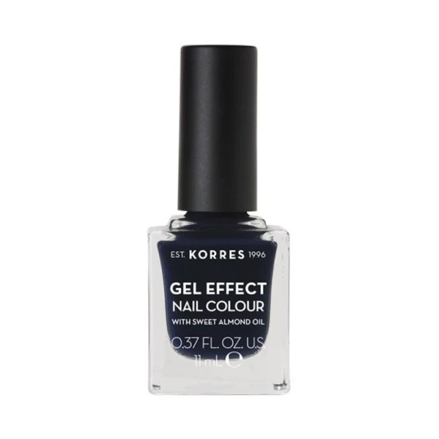 KORRES Gel Effect Nail Colour With Sweet Almond Oil No.88 Steel Blue 11ml