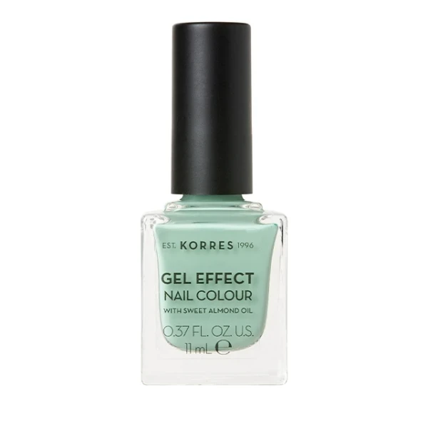 KORRES Gel Effect Nail Colour With Sweet Almond Oil No.35 Mint Greent 11ml