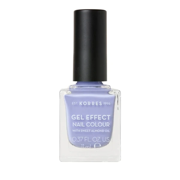 KORRES Gel Effect Nail Colour With Sweet Almond Oil No.73 Lavender Purple 11ml