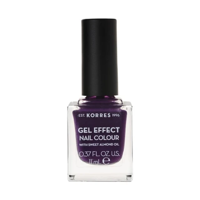 KORRES Gel Effect Nail Colour With Sweet Almond Oil No.75 Violet Garden 11ml