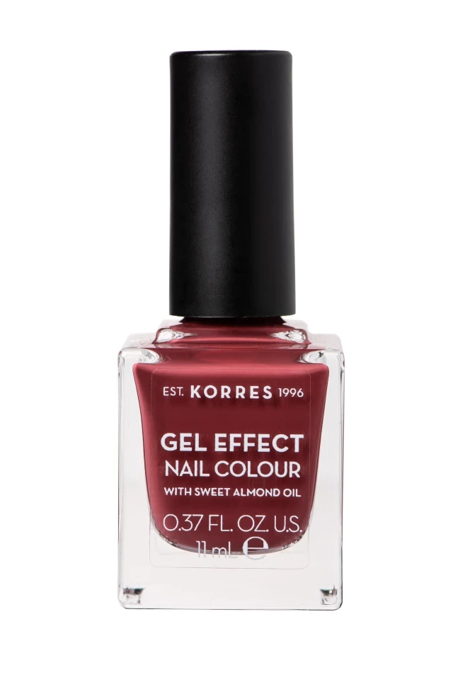 KORRES Gel Effect Nail Colour Vintage Bordeaux 77 11ml