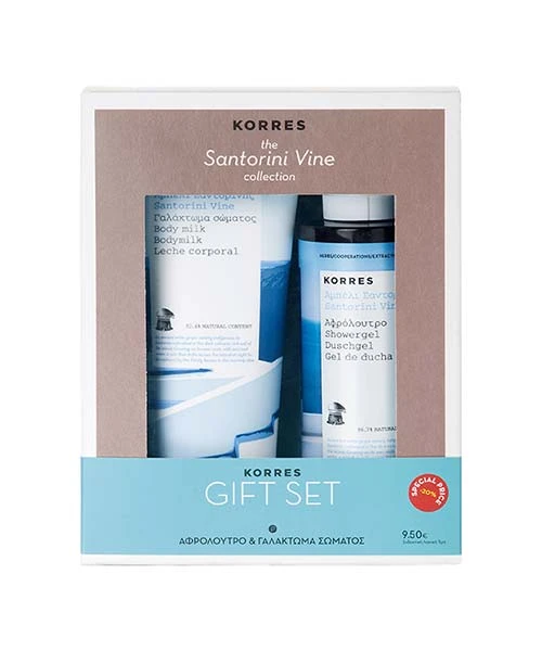KORRES Gift Set Santorini Vine Body Milk 200ml & Showergel 250ml