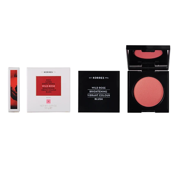 KORRES Wild Rose Brightening Vibrant Colour Blush 12 Golden Pink 5.5g