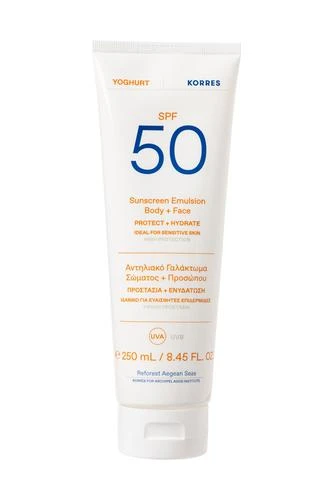 KORRES Yoghurt Sunscreen Emulsion Body & Face Spf50 250ml
