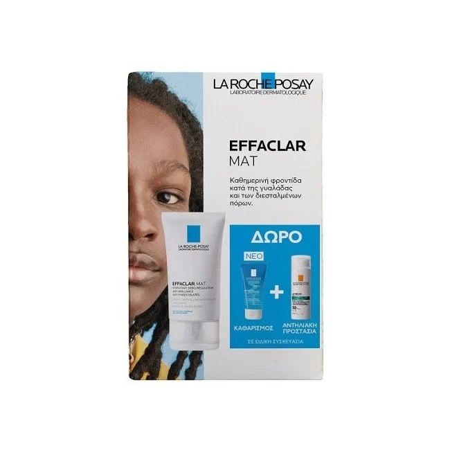 LA ROCHE-POSAY Set Effaclar Mat 40ml, Effaclar Gel 50ml & Anthelios Oil Correct Spf50 3ml