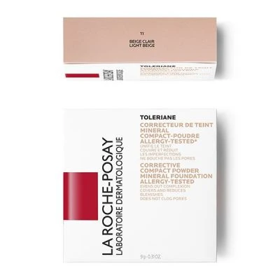 LA ROCHE-POSAY Toleriane Teint Mineral Compact-Powder Spf25 Complexion Corrector 11 Light Beige 9.5g
