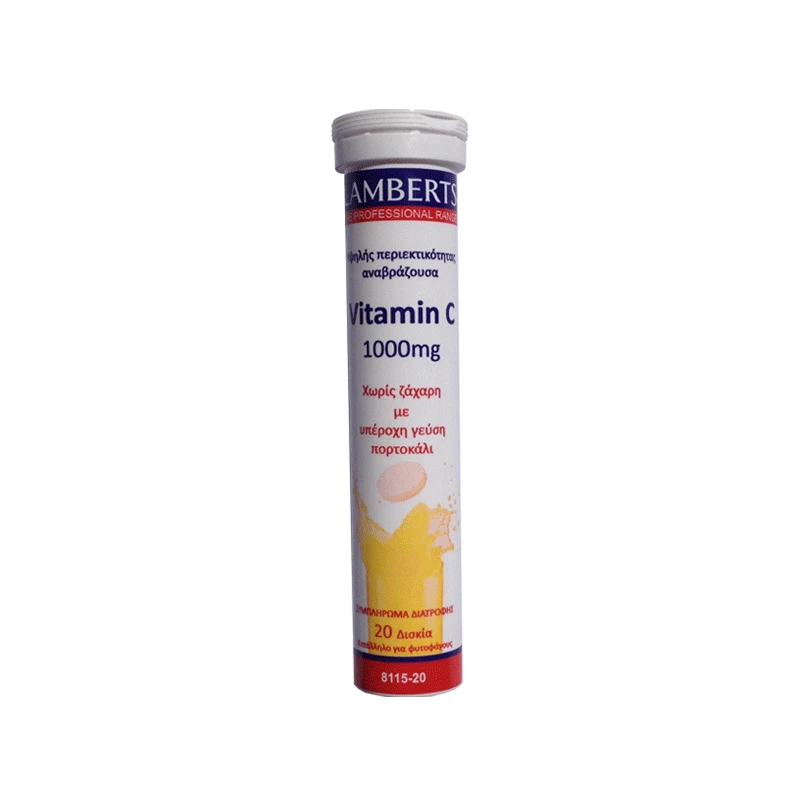LAMBERTS Vitamin C 1000mg 20 Αναβράζοντα Δισκία