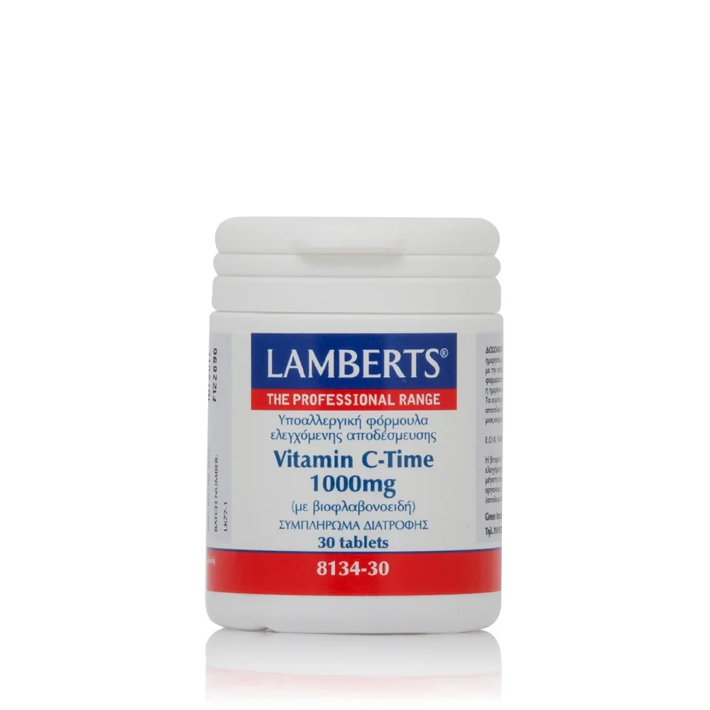 LAMBERTS Vitamin C-Time 1000mg 30 Ταμπλέτες