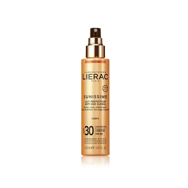 LIERAC Sunissime Lait Protecteur Anti-Age Global Corps Spray Spf30 150ml