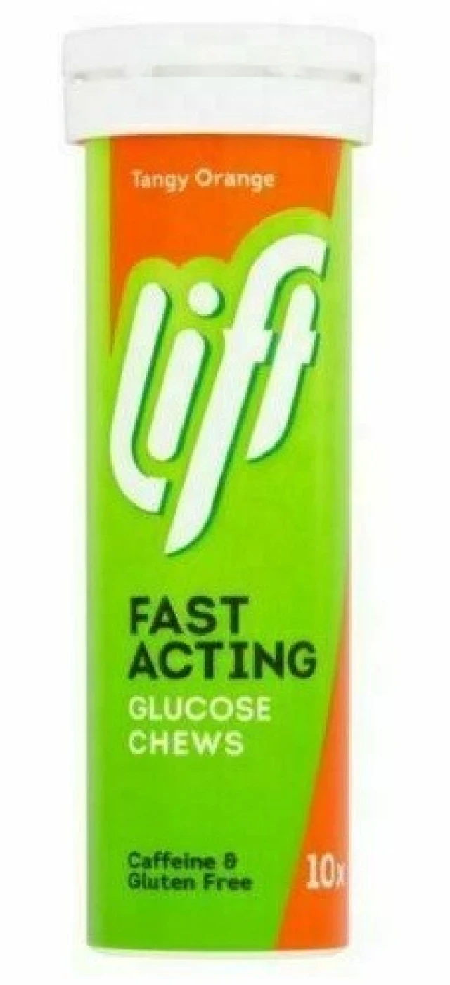 GLUCO Tabs Lift Fast Acting Tangy Orange 10 Ταμπλέτες