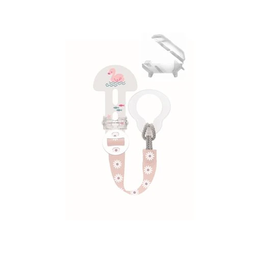 MAM Κορδέλα Πιπίλας Twist Clip & Cover Snail Grey 1 Τεμάχιο