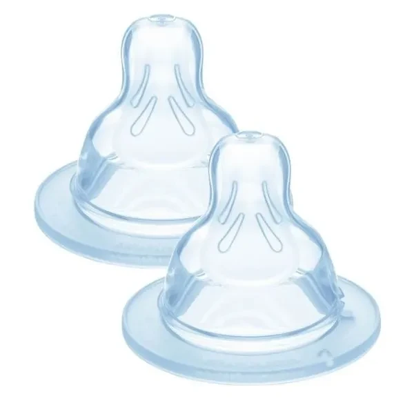 MAM Θηλή Σιλικόνης σε Μέγεθος 2 για Βρέφη από 2 Μηνών 2 Τεμάχια