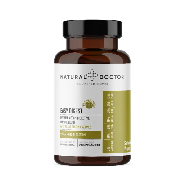 NATURAL DOCTOR Easy Digest 60 Φυτικές Κάψουλες