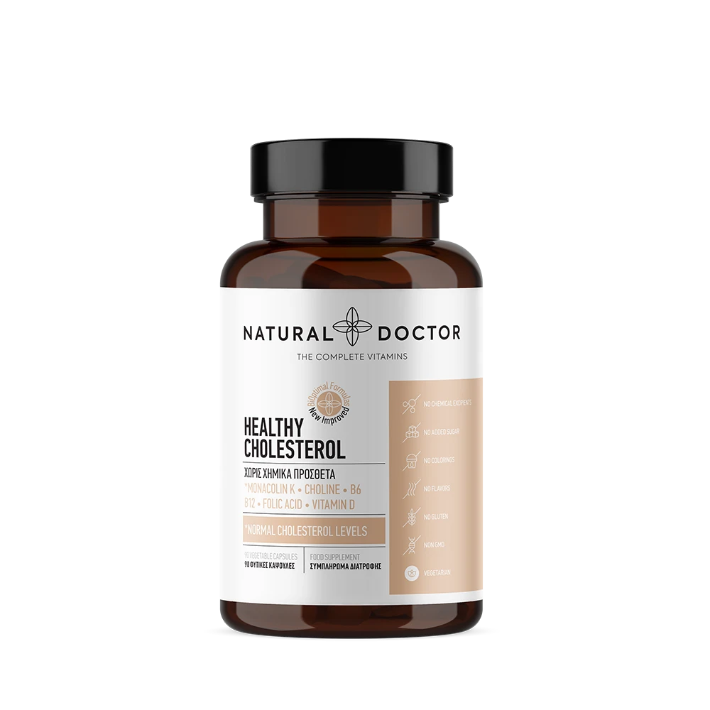NATURAL DOCTOR Healthy Cholesterol 90 Φυτικές Κάψουλες