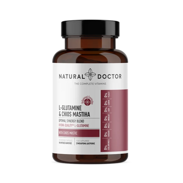NATURAL DOCTOR L-Glutamine & Chios Mastiha 90 Φυτικές Κάψουλες