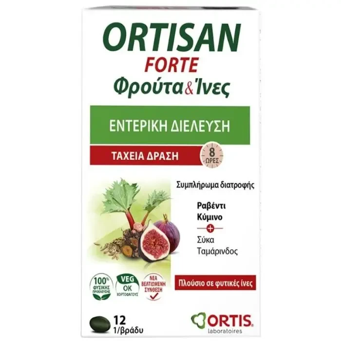 ORTIS Ortisan Forte Fruits & Fibres 12 Δισκία