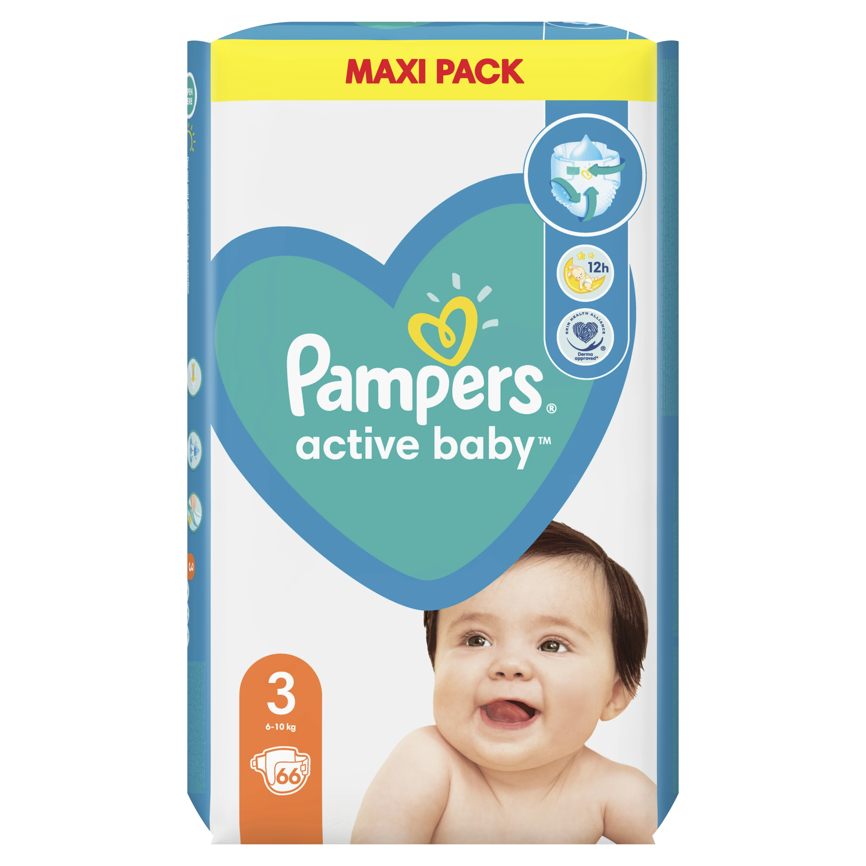 PAMPERS Active Baby No4 (10-15kg) 46 Τεμάχια