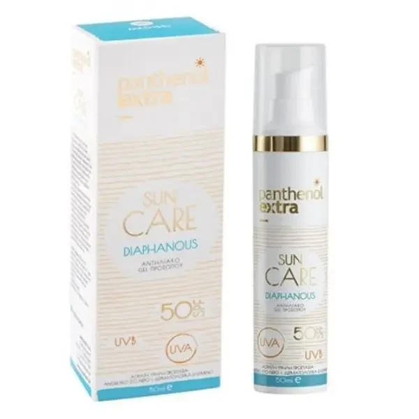 PANTHENOL Panthenol Extra Sun Care Diaphanous Face Gel Spf50 50ml