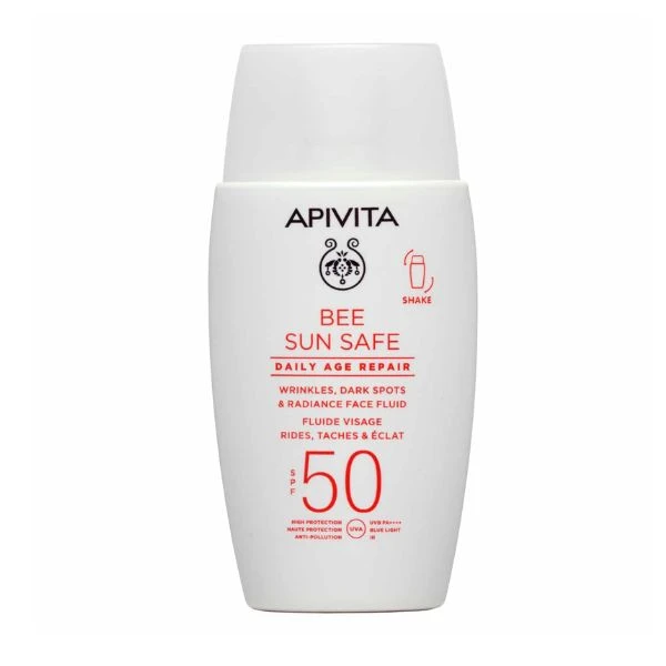 APIVITA Bee Sun Safe Daily Age Repair Wrinkles, Dark Spots & Radiance Face Fluid spf50 50ml