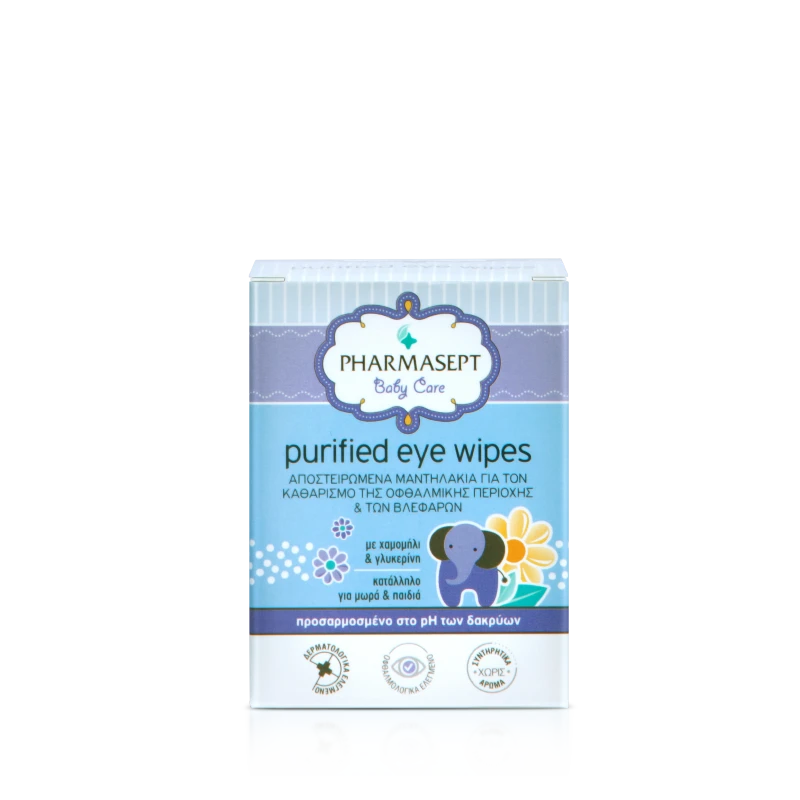 PHARMASEPT Purified Eye Wipes 10 Τεμάχια