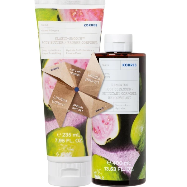 KORRES Guava Shower Gel 400ml & Body Butter Elasti-Smooth™ Guava 125ml