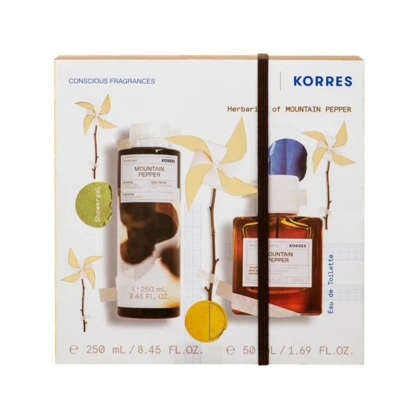 KORRES Eau De Toilette Mountain Pepper 50ml & Mountain Pepper Shower Gel 250ml
