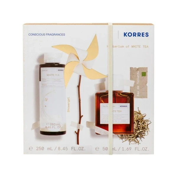 KORRES Eau De Toilette White Tea 50ml + White Tea Shower Gel 250ml