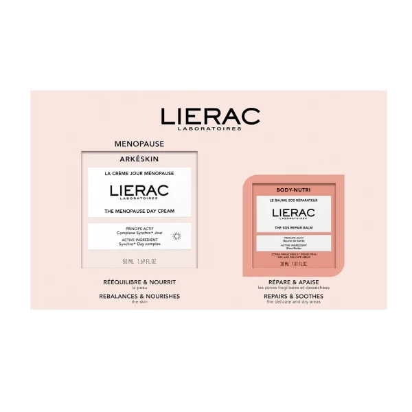 LIERAC Σετ Arkeskin The Menopause Day Cream 50ml & Body-Nutri The SOS Repair Balm 30ml